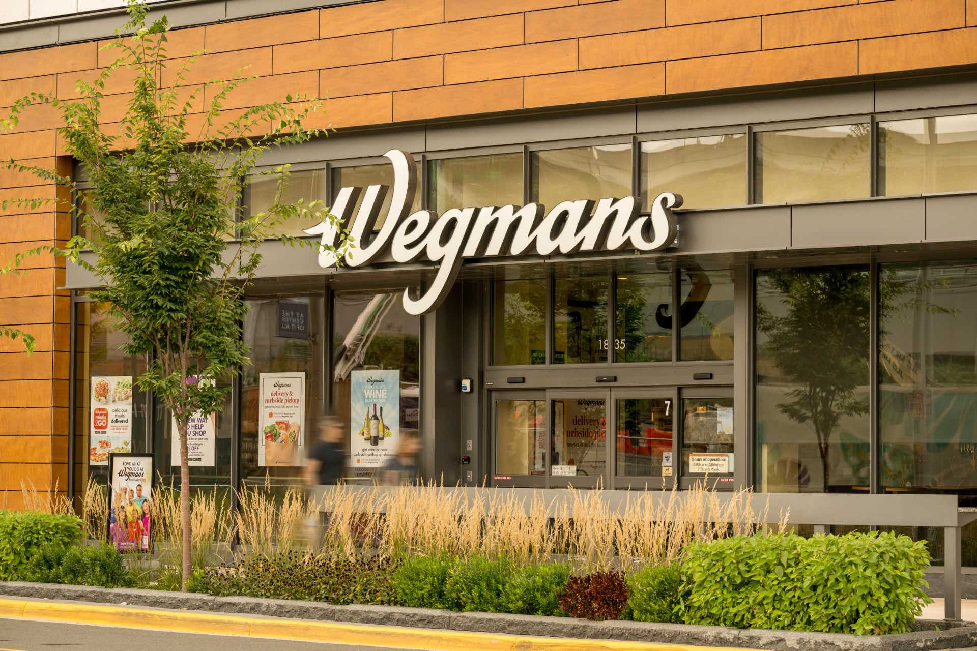 Wegmans store front in the neighborhood of Heming apartments